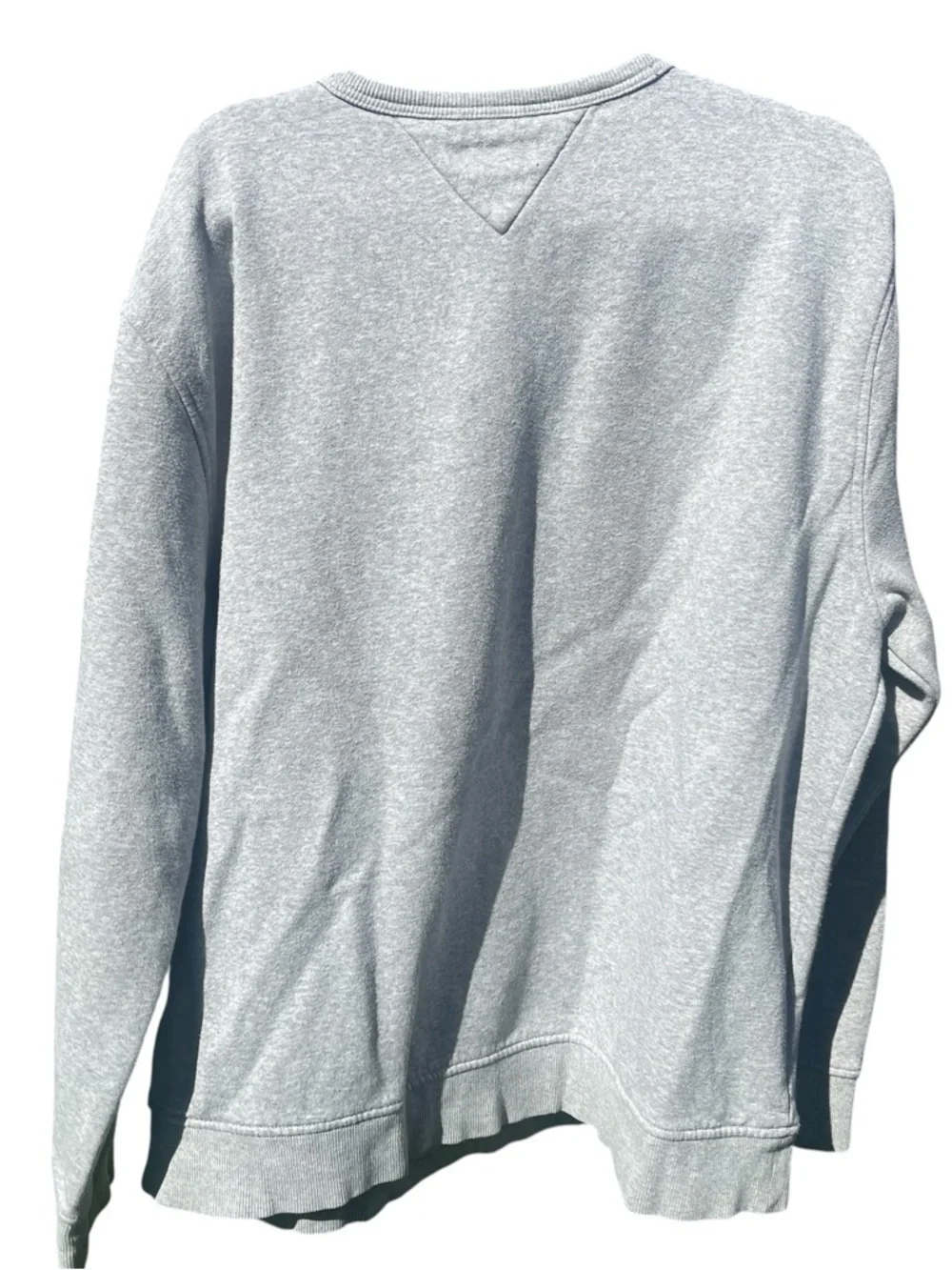 Tommy Hilfiger Men’s Crewneck Sweatshirt, Heather Gray w/ NY TH graphic, XXL